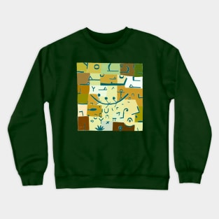 Paul Klee Inspired - Legend of the Nile #3 Crewneck Sweatshirt